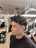 ワンワンオー バーバーショップ 長浜店(@110 BARBER SHOP) スパイキーパーマ