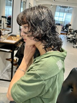 ニーム 栄(nimes) しっかりカールのウルフパーマ「栄・矢場町・パーマ」