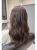 大人可愛いくびれ巻きセミロング
