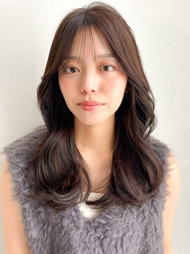 アグノス 青山(Agnos) 艶感デジタルパーマくせ毛風カールミディアムレイヤーカット