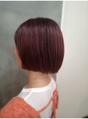 ボブ×ブリーチ1回で出来る暖色カラー