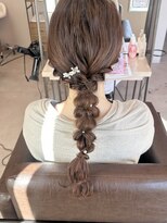 スラップ エメ(SLAP Eme) お呼ばれヘアセット あみおろし