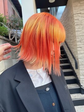 ヴァーディ オモテサンドウ(Vardy omotesando) オレンジカラー・デザインカラー・ハイトーンカラー