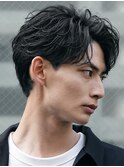原宿フェザーパーマ毛流れニュアンスルーズパーマセンターパート