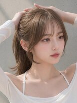 ユーフォリア 渋谷グランデ(Euphoria SHIBUYA GRANDE)&nbsp;小顔前髪顔周りレイヤーシースルーバングおくれ毛もみあげライン