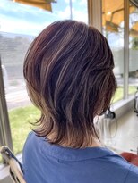 ラ ルーナ アレックス 神戸北町店(la luna alex)&nbsp;大人ウルフボブ×ハイライト