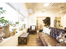 イースタイルガーデン(e style GARDEN)の雰囲気（沢山の緑に囲まれて、明るくカフェのような店内）