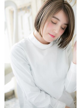 モッズ ヘア 福岡姪浜店(mod's hair) *mod's姪浜*…グラデーションカラーが個性的☆前下がり大人ボブa