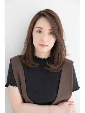 ラフ フロム ガーデン(Laf from GARDEN) 加藤貴大30代40代人気大人可愛い毛先ワンカールミディアムヘア