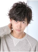 【Euphoria/岩崎達也】フェザーマッシュランダムパーマ20代30代