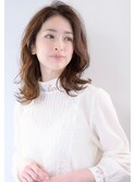 30代/40代にオススメ　鎖骨レングスのミディアムレイヤー