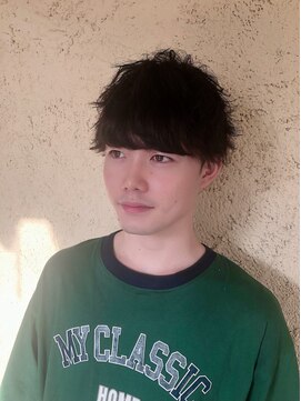 プリモ ココ 鍋島店(Primo coco.) メンズ外ハネマッシュ/刈り上げマッシュショート