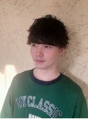 メンズ外ハネマッシュ/刈り上げマッシュショート