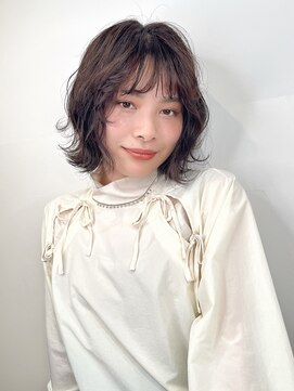 ダブルエヌ(DOUBLE.N) ふんわりボブ/ラベンダーベージュ