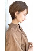 大人可愛い20代30代40代ショートボブ丸みショート◎