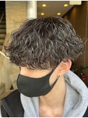 波巻きスパイラルパーマツイストパーママッシュメンズパーマ