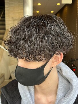 ローウェ バイ フィフス 立川メンズサロン(Louwe by fifth) 波巻きスパイラルパーマツイストパーママッシュメンズパーマ