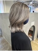 明るめホワイトバレイヤージュ_white ash_