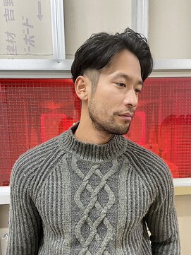 メリケンバーバーショップ トーキョー(MERICAN BARBERSHOP TYO) YS STYLEハイライト/マッシュパーマ/ウルフ/アッシュブラック160