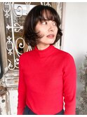 *ワイドバングのオシャレボブ*