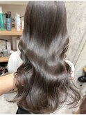 オリーブグレージュ 透明感 艶髪