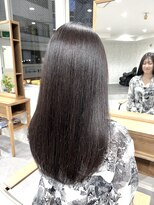 ララリノ(LALALINO) ネビージュ/ストレート/ワンレン/ダークアッシュ