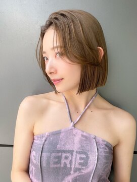 トルネード(TORNADO) 韓国ボブ くびれボブ切りっぱなしボブ 額下ボブ M0805表参道