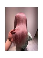 シエル ヘアーズ ボウ グループ(Ciel hairs beau gloup) ハイトーンケアブリーチピンクベージュカラー