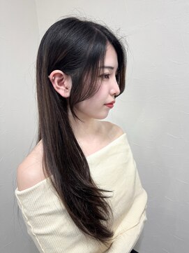 クレム 博多駅店(ChLem) 顔まわりレイヤー 艶カラー 暗髪 韓国風 髪質改善 福岡美容室