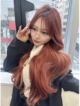 ユーフォリア 渋谷グランデ(Euphoria SHIBUYA GRANDE) 韓国くびれヘア♪ブリーチなしレッド◎