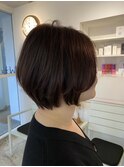 大人ショートボブ丸みショートヘアマッシュショート