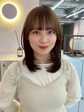 ベイルーム(BAYROOM by HONEY omotesando) 小顔レイヤーカットマロンベージュ髪質改善内巻き韓国風美髪2