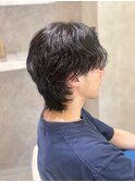 メンズ×ウルフパーマ風