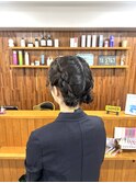 編み込みアレンジ