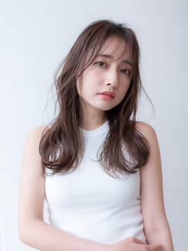 ドリップ バイ ハバナ 原宿(driP. by HAVANA) 20代30代大人かわいいくびれレイヤーロング/グレーベージュ/前髪