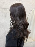 ロングヘア×透明感カラー