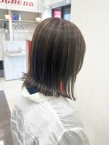 プログレス フレスポ富沢店(PROGRESS)&nbsp;ハイライト/白髪ぼかし/ナチュラルブラウン/ボブ