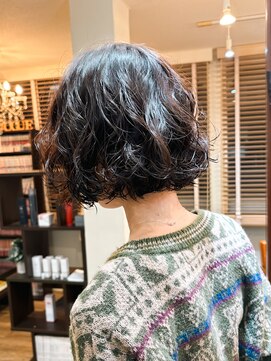 ボブパーマ×ニュアンス