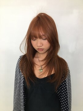プロミルサロンギンザ(Promille salon GINZA) Orange brown × Layer cut