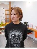 ディッセンバー 伊勢崎(December) 切りっぱなしボブ/ミニボブ/丸くないボブ/ヘーゼルベージュ