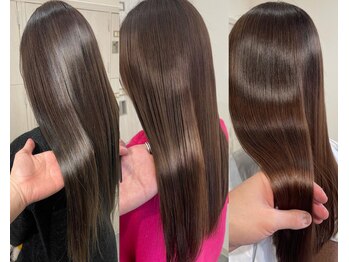 パプス ド コワフュール 甲南山手店(Pap's de coiffeur)の写真/【Pap's独自の美髪トリートメントで髪質改善】しなやかで指通りの良い誰もが憧れる美髪へ導きます☆