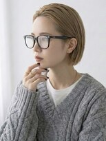 キビト(kibito)&nbsp;新宿曙橋市ヶ谷ミルクティーブロンド金髪ハイトーン20代30代40代