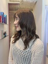 ソト 銀座(soto.) ミディアムレイヤーカット/大人ガーリー/オリーブブラウン/銀座