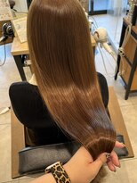 エクファヘアエステプラス 草津 栗東(ex-fa hair esthe+) イメチェン/ピンクベージュ/アンブレラカラー/前髪/南草津/栗東