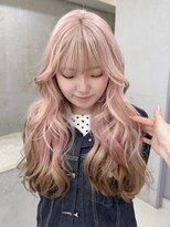 エクラ(ECLAT)&nbsp;エンドカラー/裾カラー/ハイトーンピンク/ペールピンク