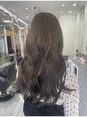 髪質改善オリーブベージュ×レイヤーカット◆ブリーチなしカラー