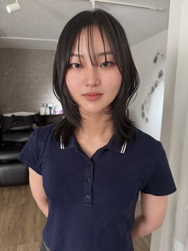 エトワ 中央店(etoi) 大分ハッシュカット胸上鎖骨下ミディアムレイヤースタイルかるめ