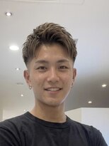 メンズ コンセプト 淡路店(メンズ concept) 爽やかフェード×立体感束感ショート/アップバング