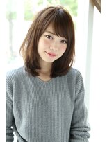 アンアミ オモテサンドウ(Un ami omotesando) 【Un ami】小顔ワンサイド・フリンジバング ミディー 松井