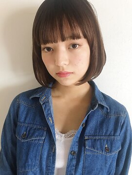 ベラ 自由が丘(BELLA) 【BELLA】透け感、艶感ストレートボブ 【透け感カラー】